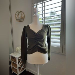 PRETTYGARDEN Fall Long Sleeve Cropped Sweater